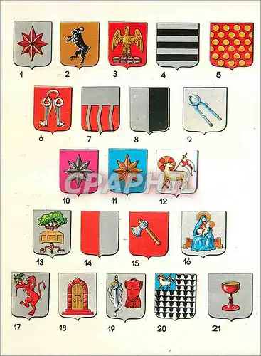 Cartes postales moderne Drapeaux Heraldique