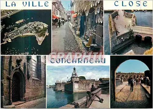 Cartes postales moderne La Bretagne en Couleurs Concarneau La ville close dont les remparts en granit tres epais ont ete