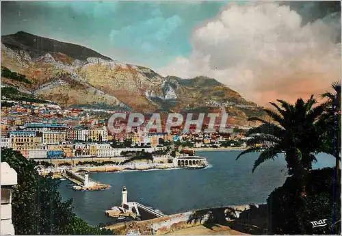 Cartes postales moderne La Pricipaute de Monaco Monte Carlo vu de Monaco