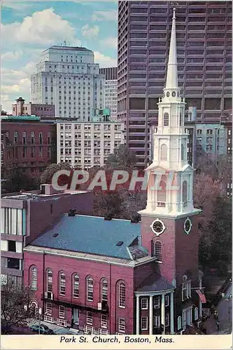 Cartes postales moderne Park St Church  Boston Mass