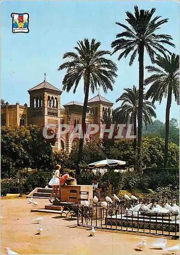 Moderne Karte Sevilla Place de America et Palais Mudejar