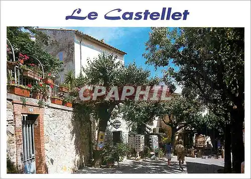 Moderne Karte le Castellet Village medieval Promenade dans les rues du village