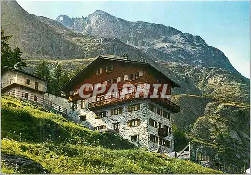 Moderne Karte Montagne Albergo Perret Aosta