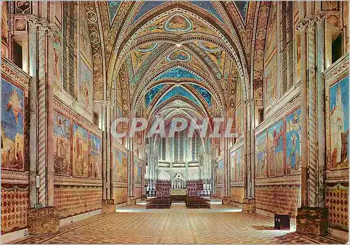 Cartes postales moderne Assisi Basilique de St Francois Eglise Superieure Interieur
