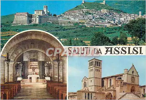 Cartes postales moderne Saluti Da Assisi