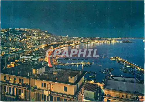 Cartes postales moderne Napoli Le Quai de nuit