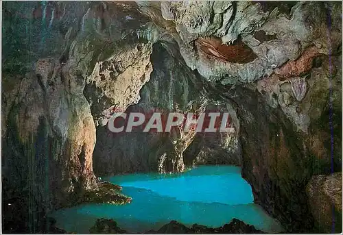 Moderne Karte Palinuro (Salerno)Interieur de la Grotte bleue