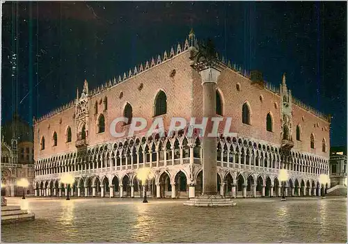 Cartes postales moderne Venise de nuit Palais Ducal