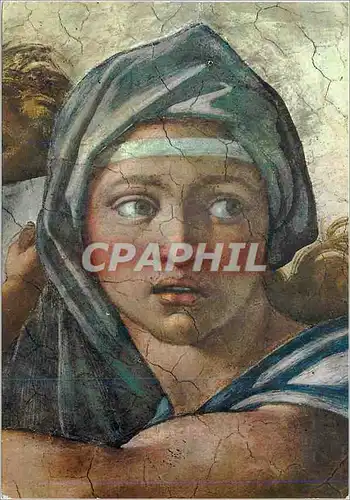 Cartes postales moderne Citta del Vaticano La sibylle de Delphos(Detail)