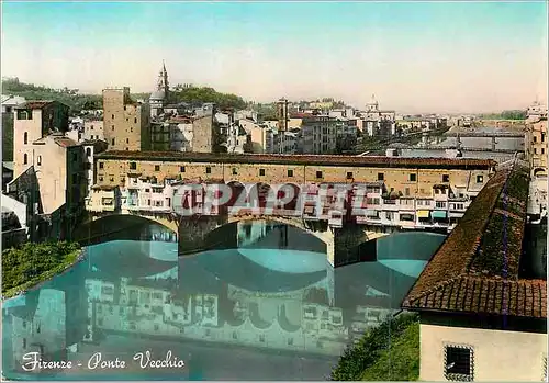 Moderne Karte Firenze Ponte Vecchio Florence Le Vieux Pont