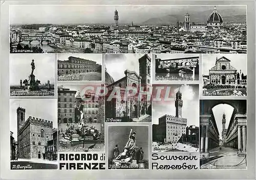 Moderne Karte souvenir de Firenze