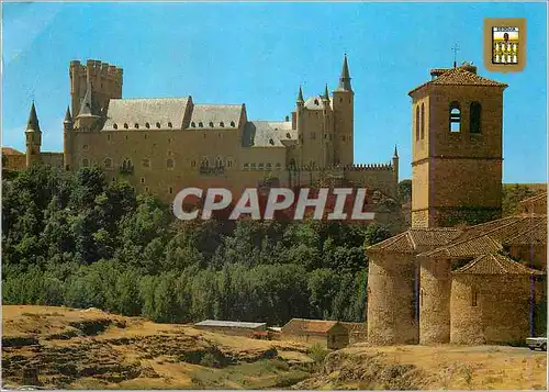 Cartes postales moderne Segovia Alcazar et Eglise de la Veracruz