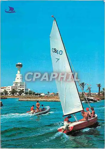 Moderne Karte Ampuriabrava(Costa Brava)Sports nautiques et Club Nautique