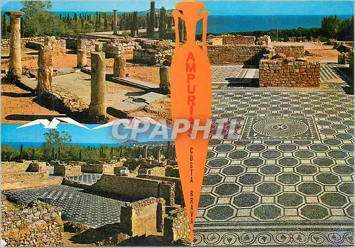 Cartes postales moderne Ampurias (Costa Brava)Ruines et Mosaiques romaines