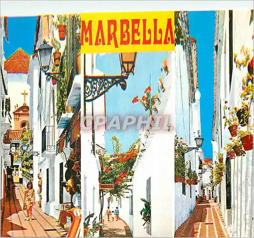 Moderne Karte Costa del Sol Marbella