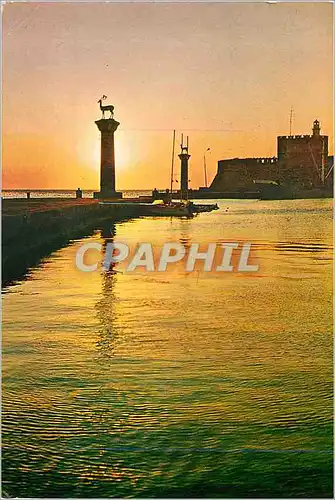 Cartes postales moderne Rhodes Lever du soleil