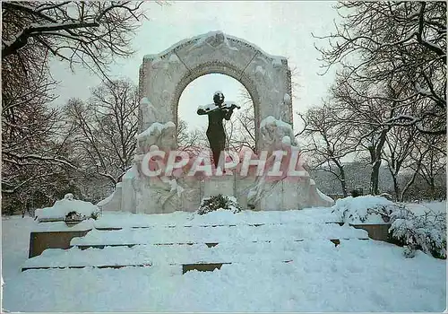 Moderne Karte Vienne Monument a Johann Strauss