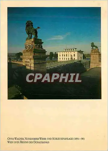 Cartes postales moderne Otto Wagner Nussdorfer Wehr und schleusenanlage (1894 98)