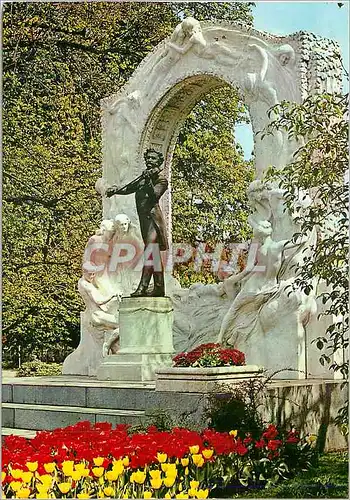 Moderne Karte Vienne Monument a Johann Strauss