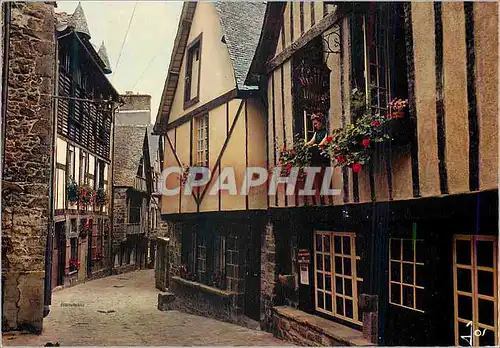 Moderne Karte La Bretagne en Couleurs Dinan (C du N)La rue Jerzual