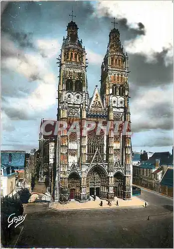 Cartes postales moderne Tours (I et L)La Cathedrale Saint Gatien  (XIIe et XVIe Siecle)