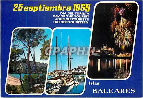 Moderne Karte Baleares Espana Bateau