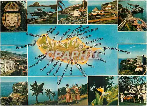 Cartes postales moderne Madeira Quelques vues de Madere