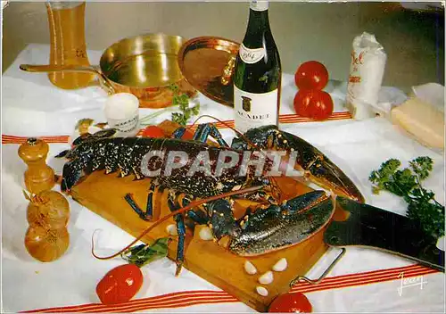 Cartes postales moderne Homard a L'Armoricaine