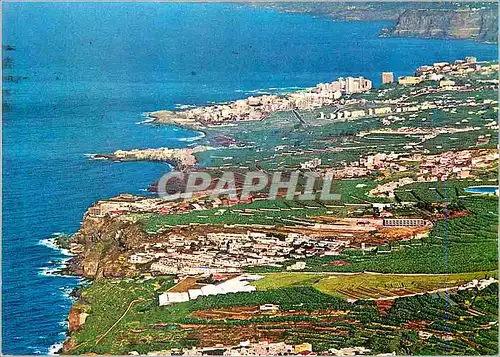 Cartes postales moderne Tenerife Vista de la costa y Puerto de la Cruz