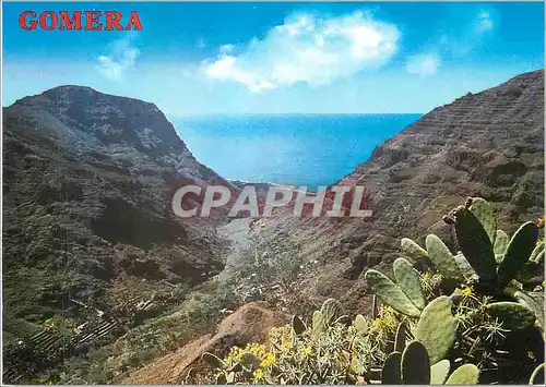 Moderne Karte Gomera (Canarias)Vue partielle