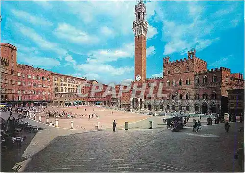 Moderne Karte Siena La place du Campo
