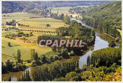 Cartes postales moderne Le Lot un des tres beaux panoramas qu'offre la vallee du lot traversant le Quercy