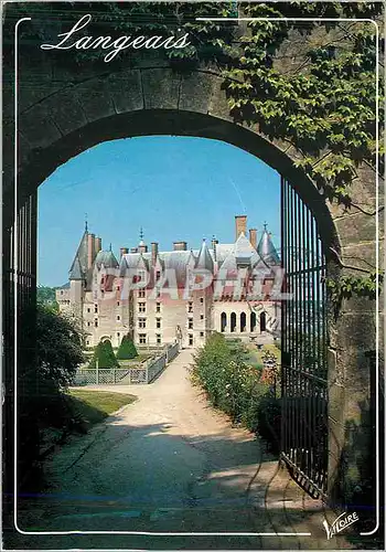 Cartes postales moderne Les Merveilles du Val de Loire Langais (Indre et Loire)Le chateau construit pour Louis XI de 146
