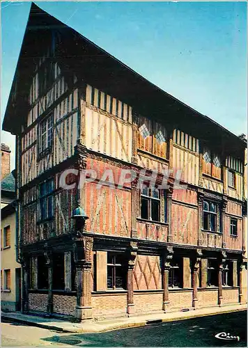 Moderne Karte Bar sur Seine (Aube) Maison Renaissance