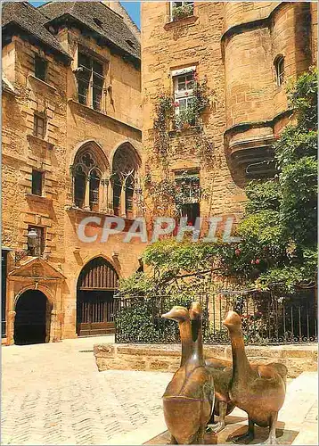 Cartes postales moderne Sarlat (Dordogne)Capital du Perigord Noir La place des Oies  (Frente a la Mezquita)