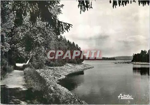 Cartes postales moderne Le lac des Settons Chemin de ronde Cote nord