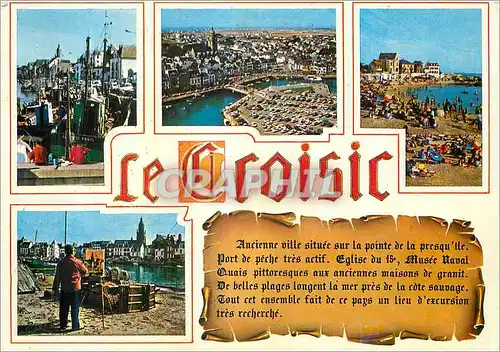 Moderne Karte Le Croisic La Bretagne Touristique