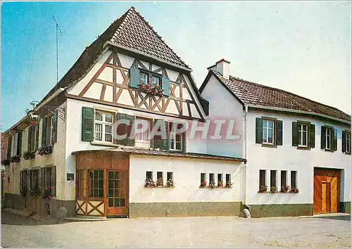 Moderne Karte Auberge Hotel Au chevel Blanc Propre Viticulteur Pierre Koehler Route du Vin