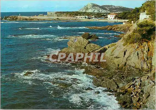 Moderne Karte Lumiere et Beaute de la cote d'Azur Le Brusc Vue sur le Gaou et les Embiez