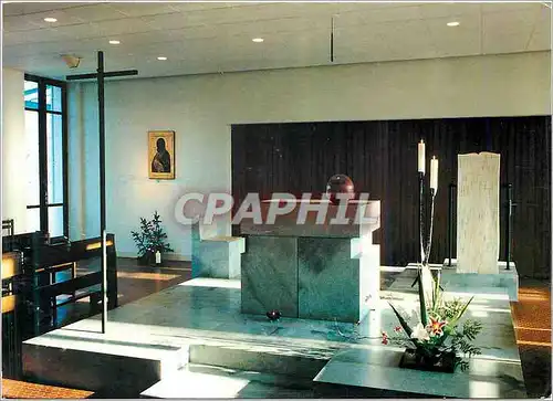 Moderne Karte Chapelle du Prieure Saint Joseph Soeurs de Jesus Crucifie osb Brou sur Chantereine