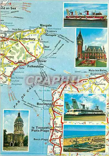 Cartes postales moderne La Cote d'Opale Littoral Nord Margate Calais Bateau