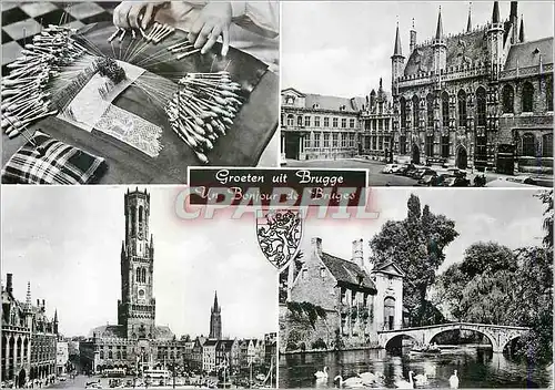 Cartes postales moderne Bruges Groeten uit Brugge un bonjour de Bruges