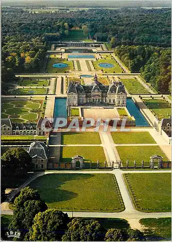 Moderne Karte Chateau de Vaux le Vicomte Acces Nord et Vue generale du domaine Construit par le Vau de 1656 a