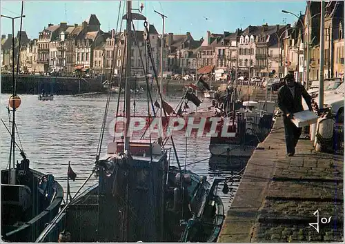 Moderne Karte La Bretagne en couleurs Le Croisic Le port de peche et les quais Bateaux de peche