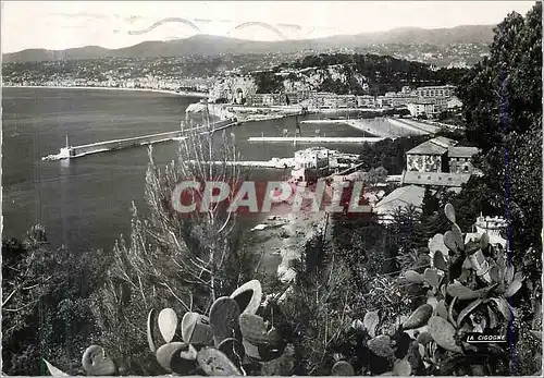 Cartes postales moderne Nice Le Port Le Chateau et la Baie des Anges