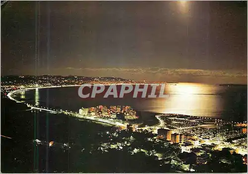 Cartes postales moderne Cannes (Alpes Maritimes)La Baie de Cannes au clair de lune