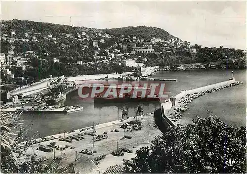 Cartes postales moderne Nice L'entree du Port et le Mont Boron