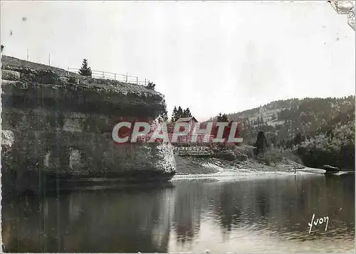 Moderne Karte Chaillexon (Doubs)Le Doubs aux rochers d'Hercules et de la casquette