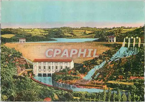 Cartes postales moderne Barrage d'Eguzon (Indre)L'Usine et le barrage