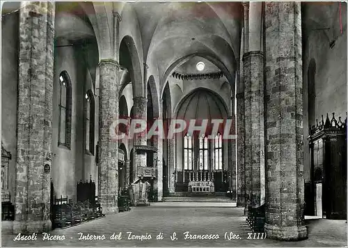 Cartes postales moderne Ascoli Piceno Interno del Tempio di S Frencesco (Sec XIII)